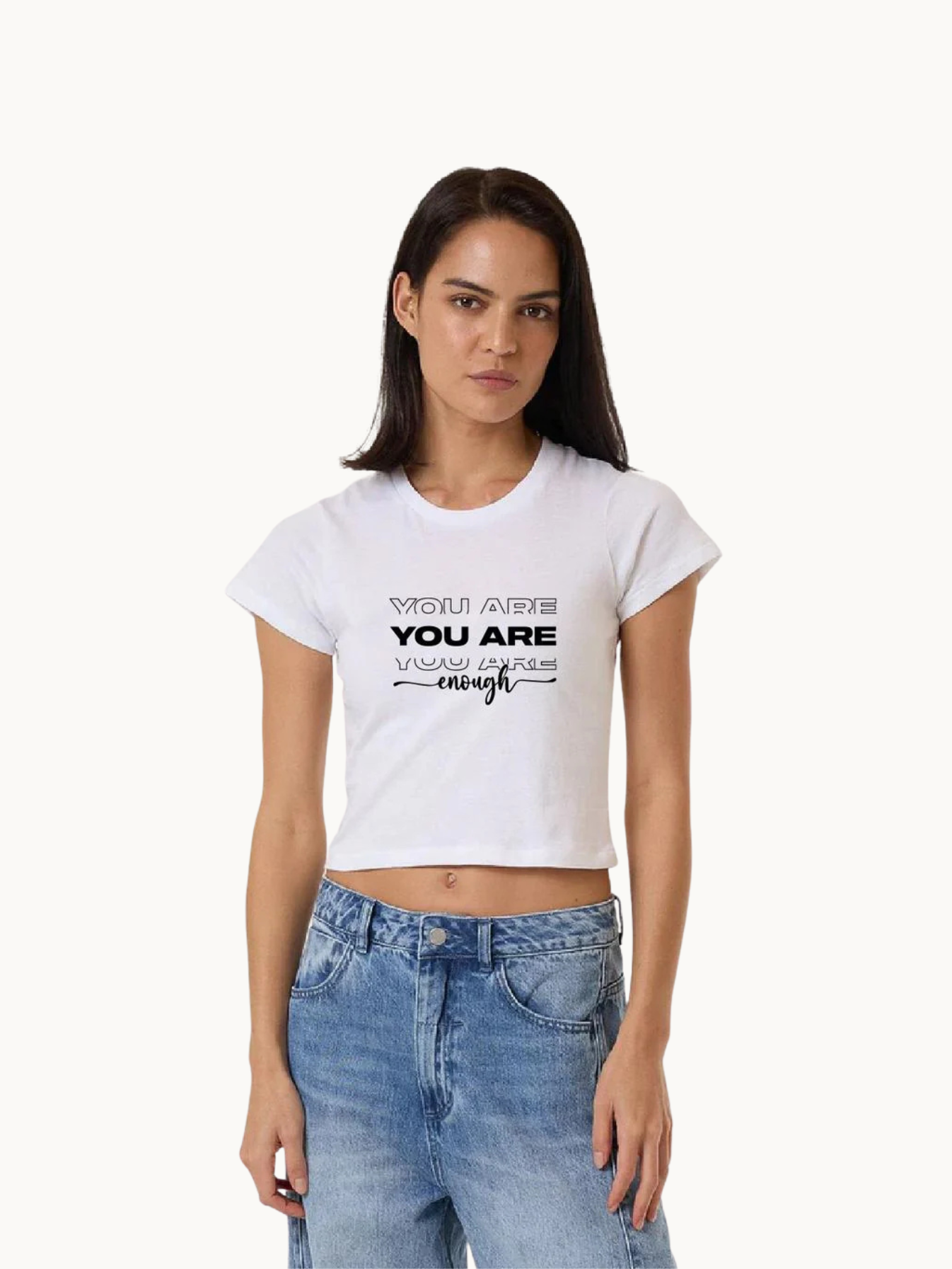 You're Enough Gal - Cropped Tee