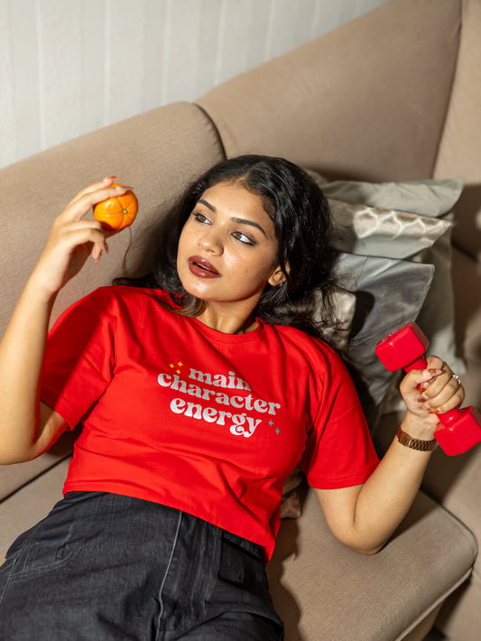 Main Character Energy - Cropped Tee