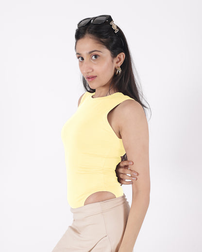Butter Yellow Bodysuit