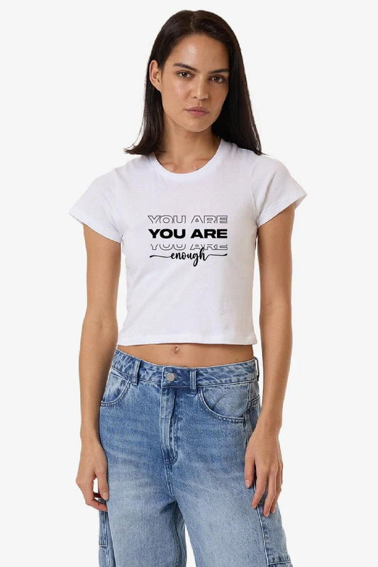 You're Enough Gal - Cropped Tee