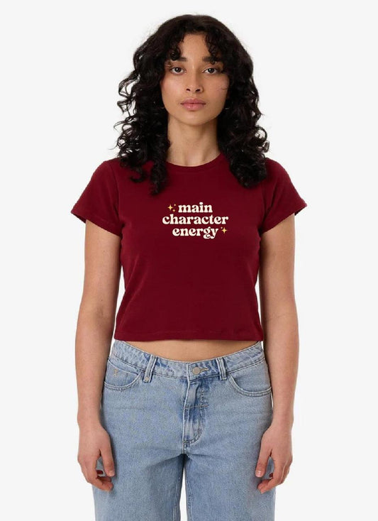Main Character Energy - Cropped Tee